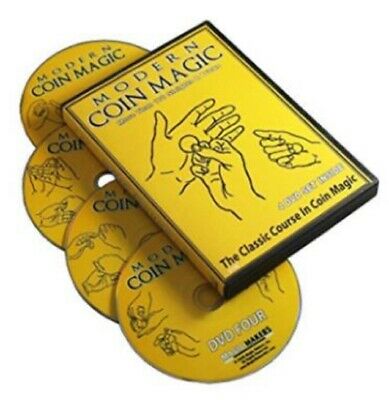 Magic Maker Modern Coin Magic 4 DVD Set More Than 170 Sleights Tricks