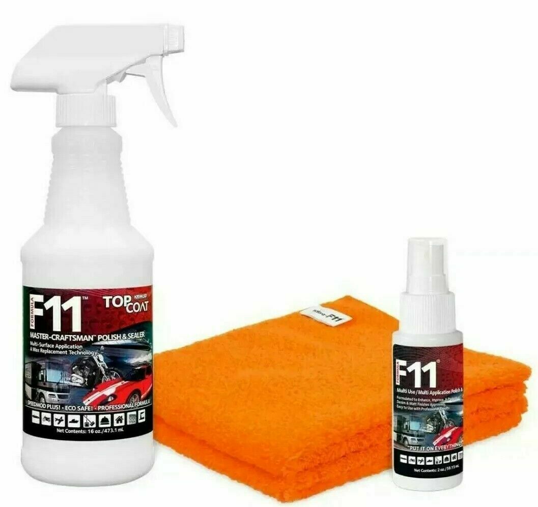 Topcoat F11 Master-craftsman Polish & Sealer 16oz Bottle 2oz Bottle 2 Towels