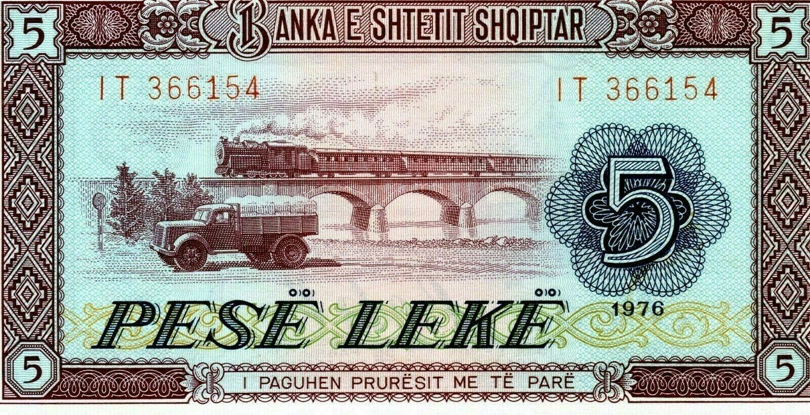 Albania: 5 Leke 1964